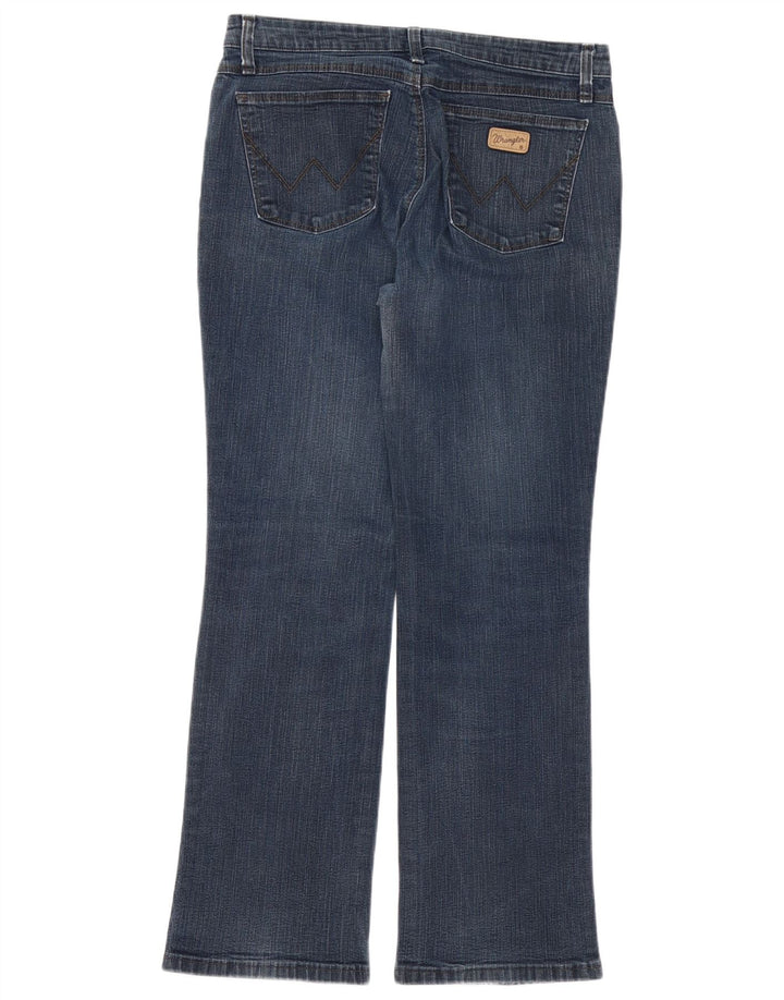 WRANGLER Damen Bootcut Jeans W32 L30 Blaue Baumwolle