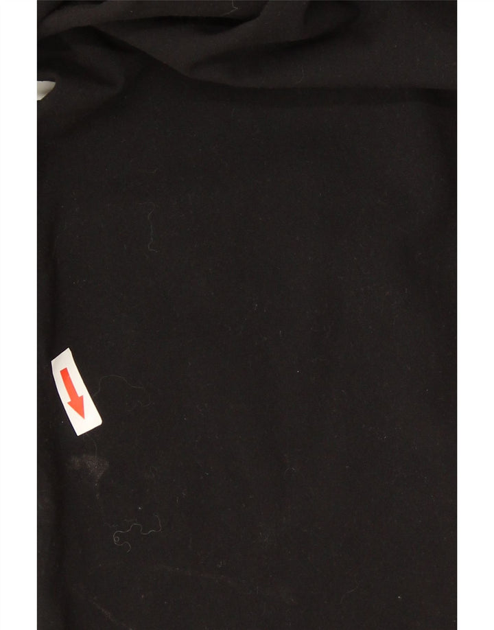 Marks & Spencer Damen Hose mit weitem Bein UK 12 Medium W30 L28 Schwarz