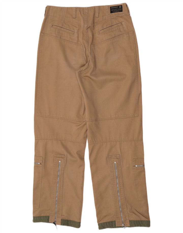 Dockers Herren Khakis Straight Cargo Hose W34 L34 Beige Polyester