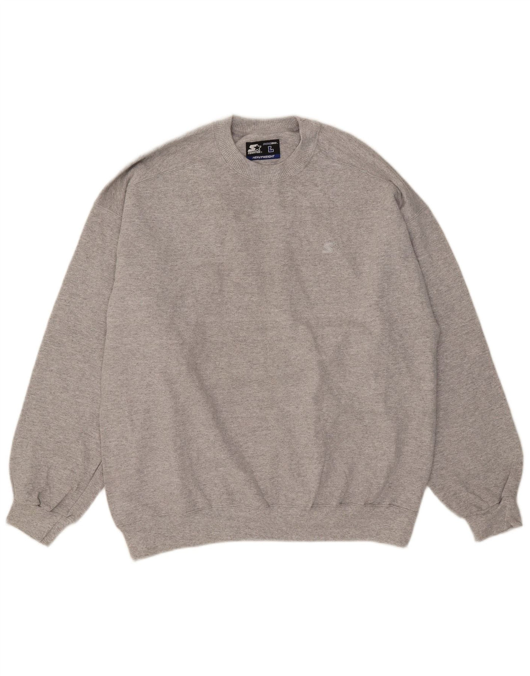 Starter Herren-Pullover mit Rundhalsausschnitt, groß, grau gefleckt