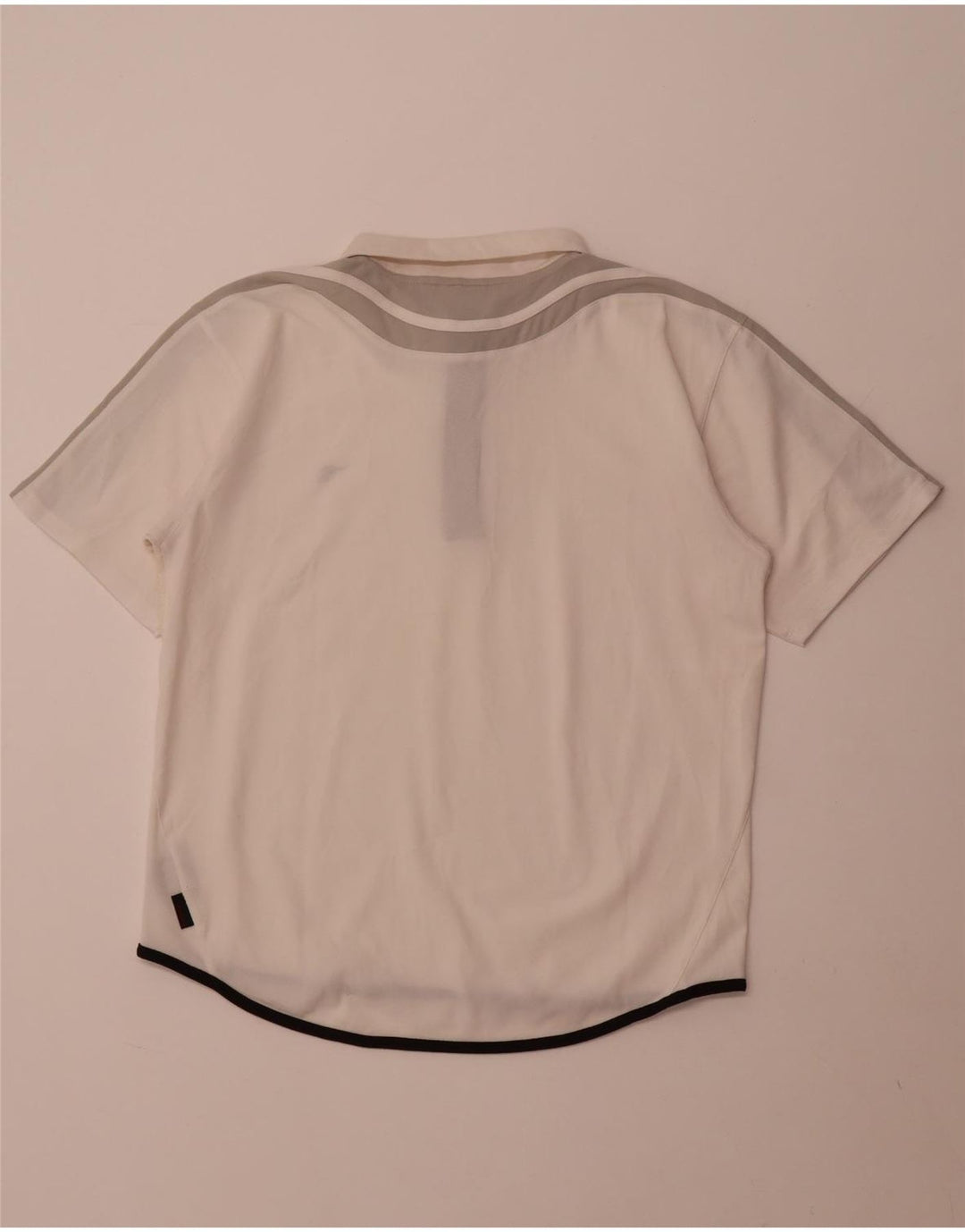 Diadora Herren-Poloshirt, großes weißes Colourblock-Polyester