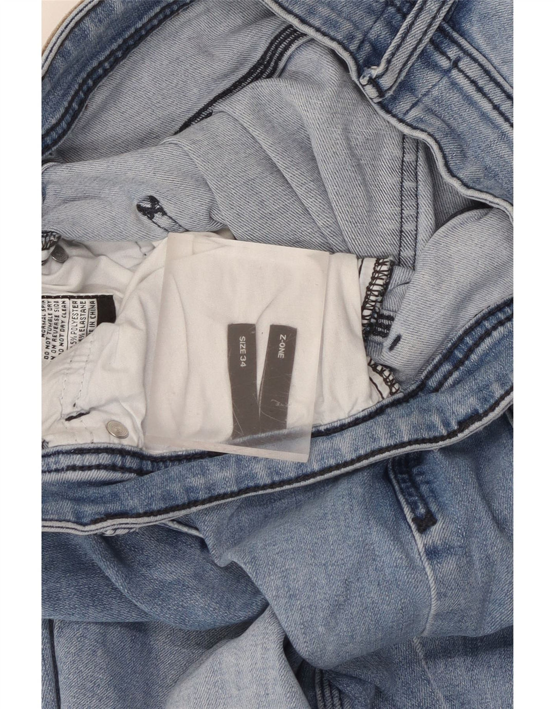 Lee Damen Slim Jeans W34 L30 Blaue Baumwolle
