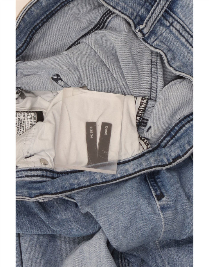 Lee Damen Slim Jeans W34 L30 Blaue Baumwolle