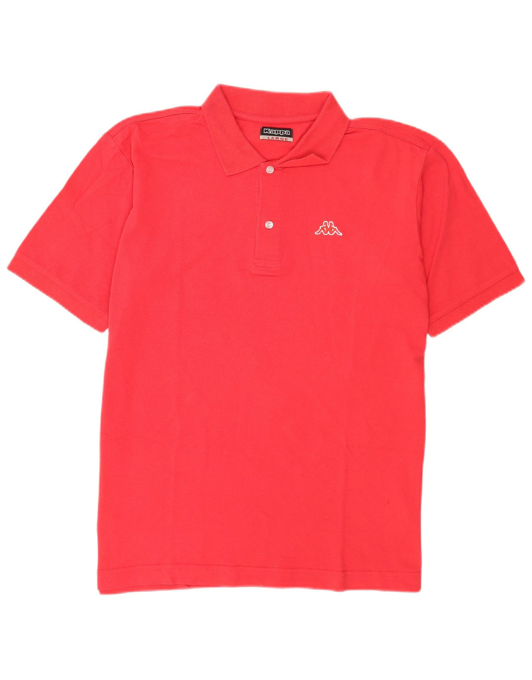 Kappa Herren-Poloshirt, große rote Baumwolle