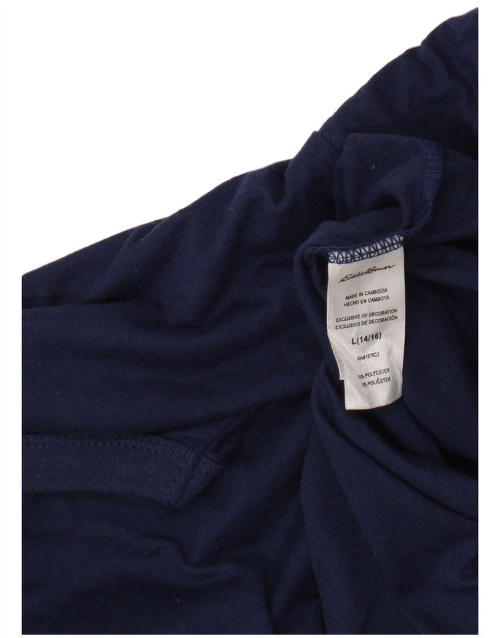 Eddie Bauer T-Shirt für Jungen, 14–15 Jahre, Größe L, Marineblau, Polyester