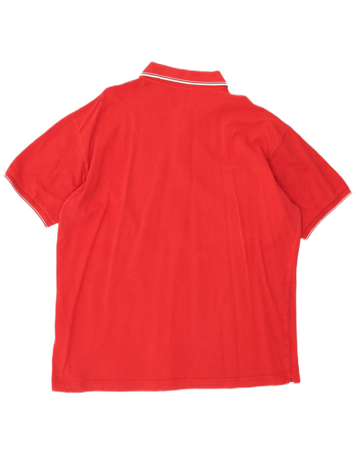 KAPPA Herren Poloshirt 2XL Rote Baumwolle