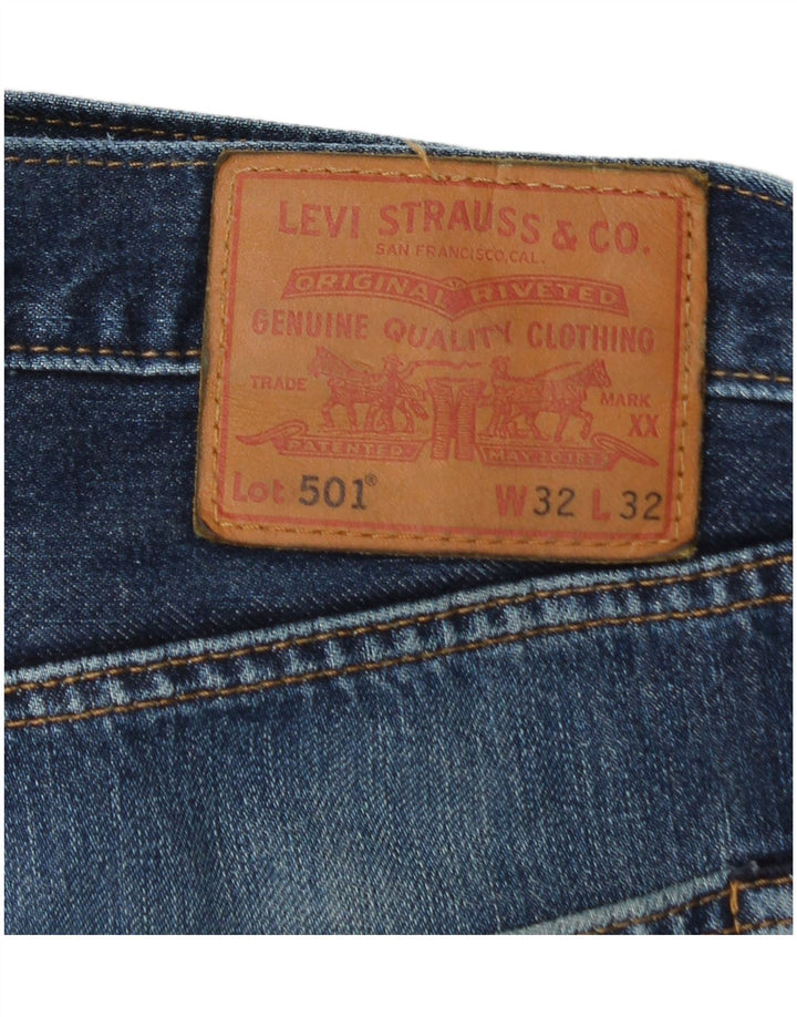 LEVI'S Damen 501 Jeansrock W32 Große blaue Baumwolle