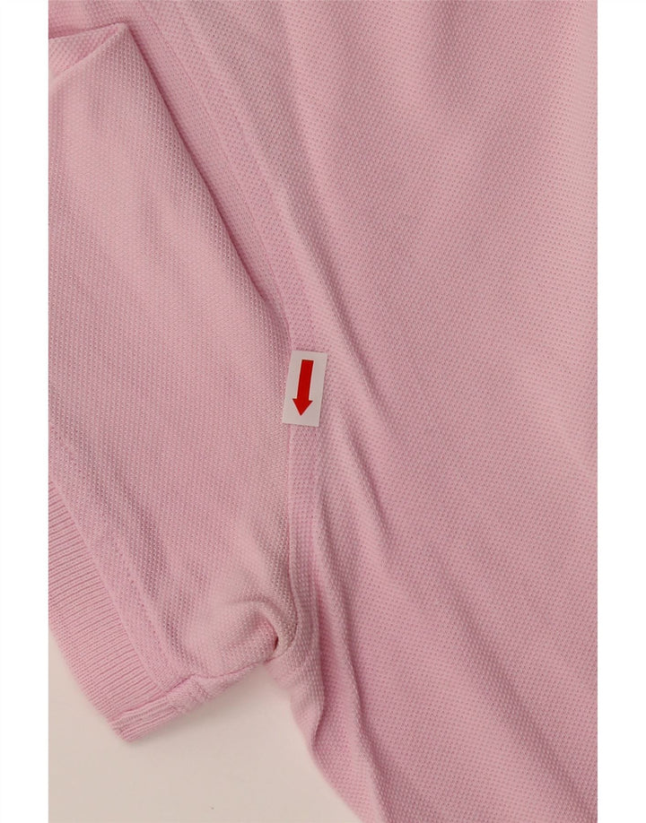 LOTTO Womens Polo Shirt UK 14 Large Pink Vintage Lotto and Second-Hand Lotto from Messina Hembry 