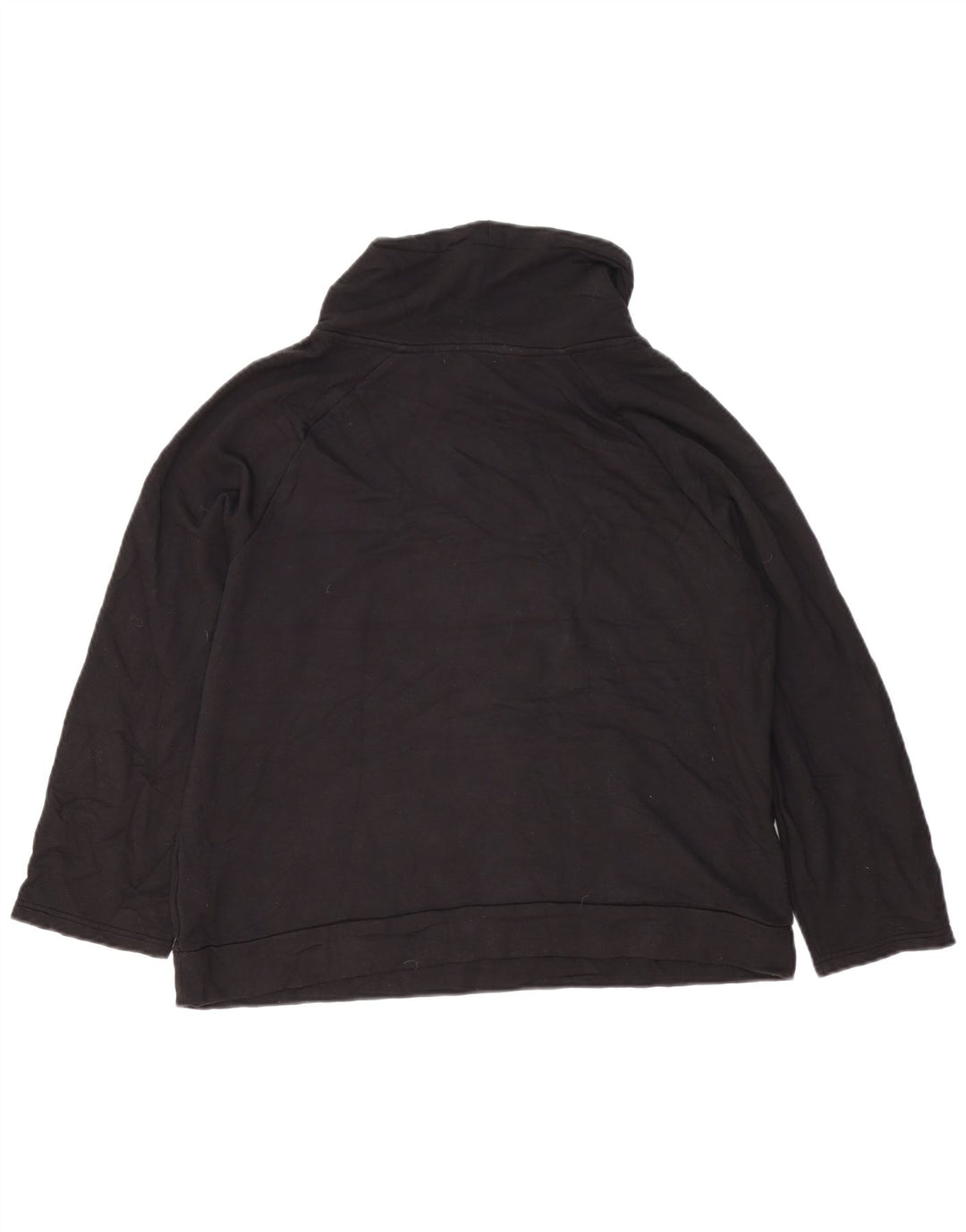 Fat Face Damen-Sweatshirt mit Rollkragen, übergroß, Gr. 10, Größe S, Schwarz