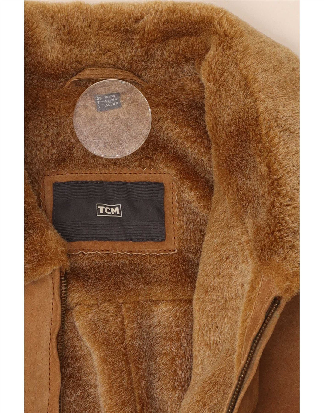 TCM Damen Wildlederjacke UK 16/18 Großes braunes Leder