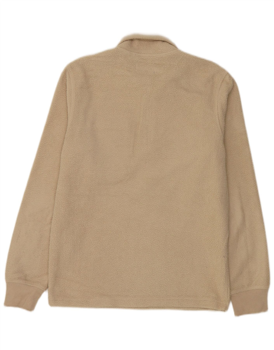 Jack & Jones Herren-Fleecepullover mit Reißverschluss am Hals, mittelbeigefarbenes Polyester