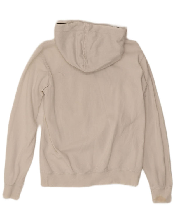 Champion Womens Graphic Hoodie Pullover UK 14 Mittelschwarze Baumwolle