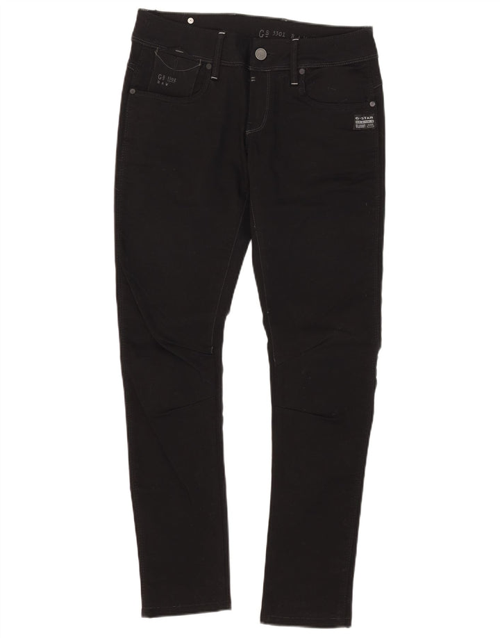 G-Star Damen 3301 Skinny Jeans W28 L29 Schwarz Polyester