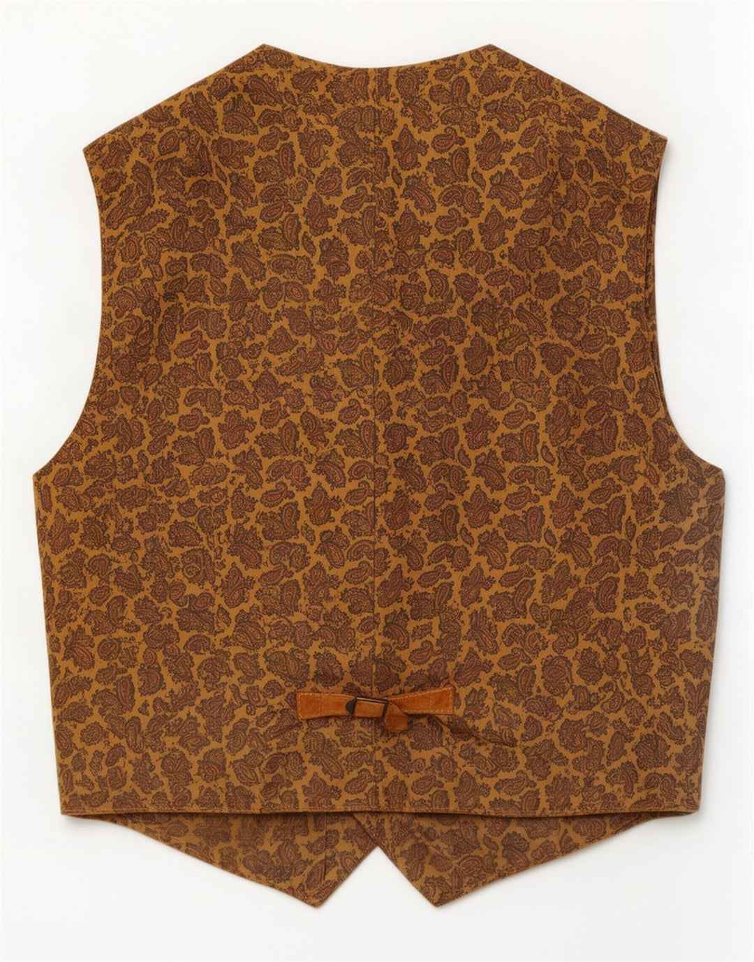 Vintage Herren Wildlederweste Mittelbraun