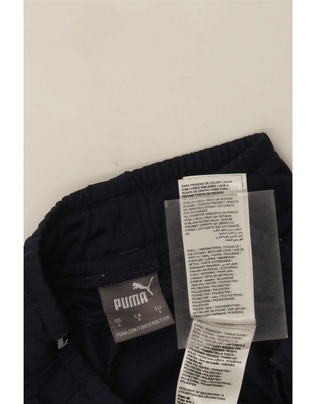 Puma Herren-Trainingshose, Jogginghose, klein, marineblau, Farbblock-Polyester