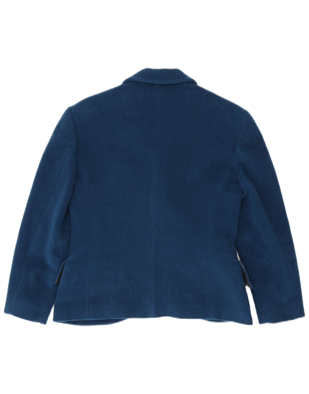 Vintage Damen Zweireihige Blazerjacke IT 46 Groß Marineblau