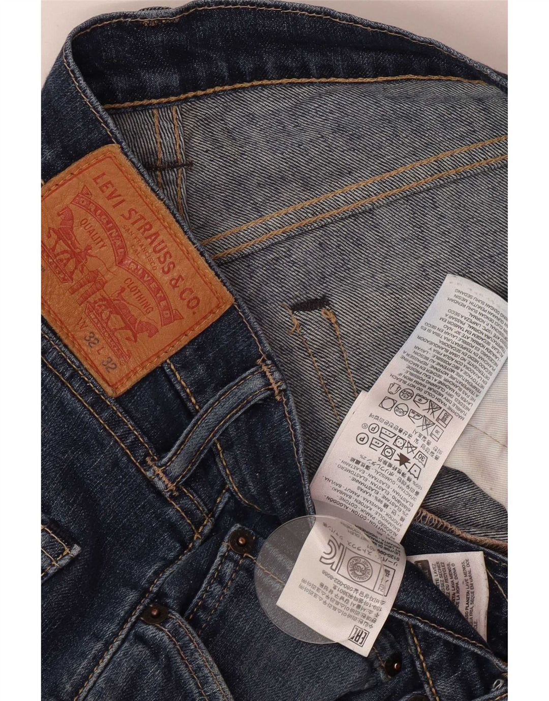 Levi's Herren 511 Slim Jeans W32 L32 Blaue Baumwolle