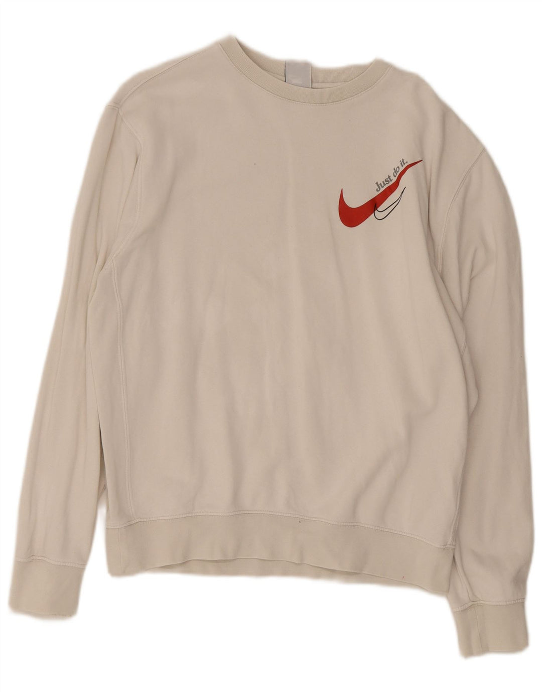 Nike Herren-Sweatshirt mit Grafik, mittelweiße Baumwolle