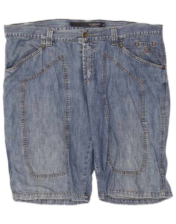 Jeckerson Herren Jeansshorts W42 2XL Blaue Baumwolle