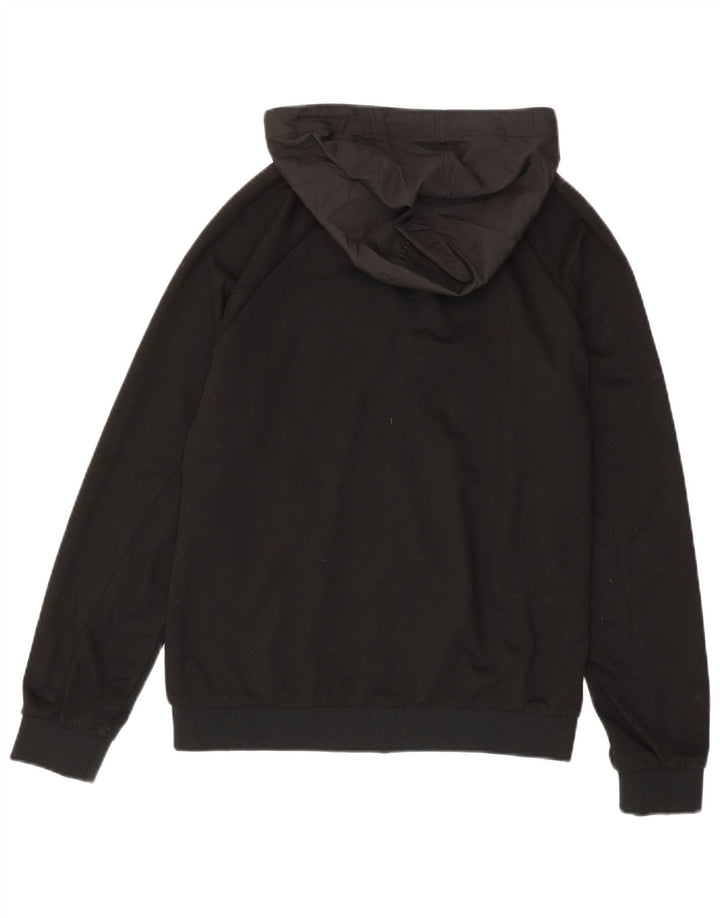 Zara Herren-Bomberjacke mit Kapuze, UK 38, Mittelschwarz, Colourblock-Polyester
