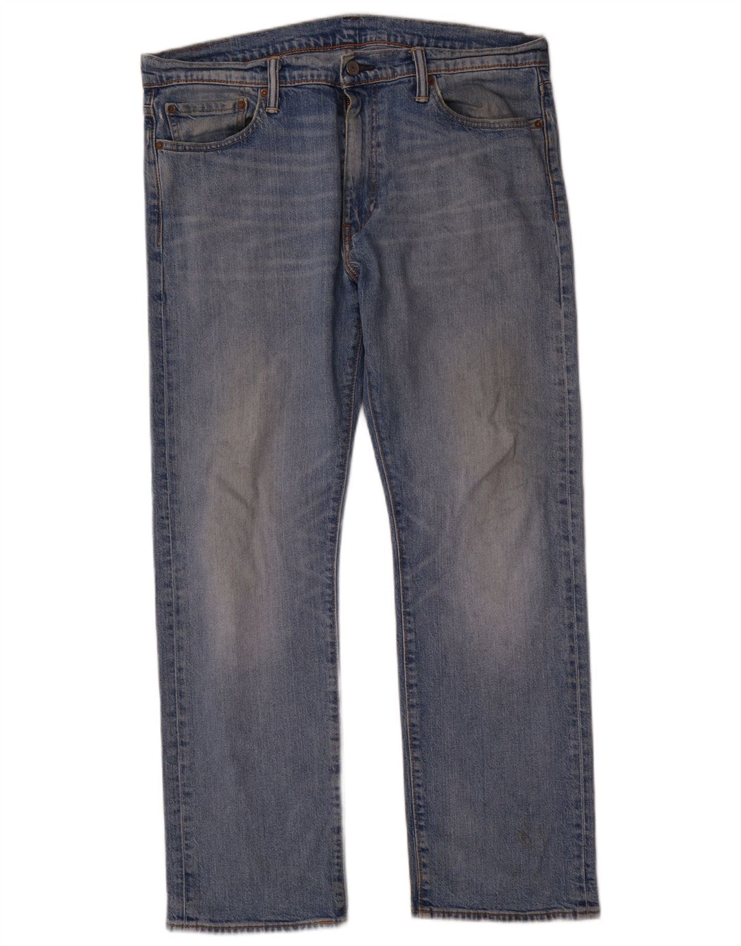 Levi's Herren 504 Straight Jeans W36 L30 Blaue Baumwolle