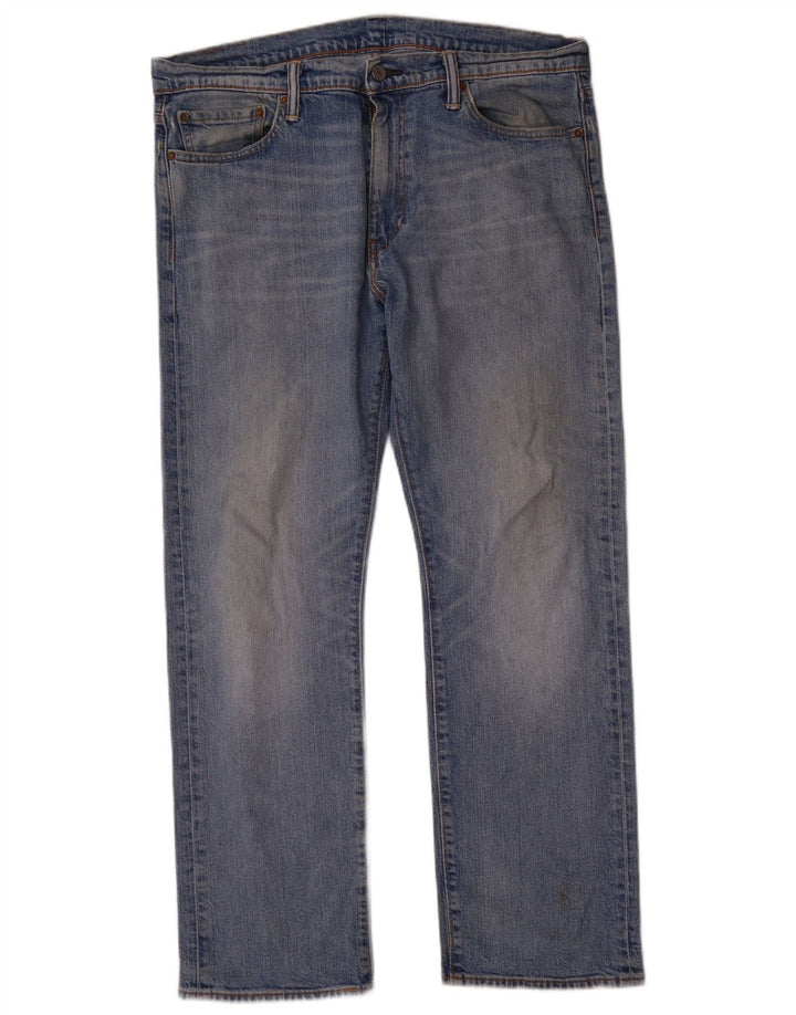 Levi's Herren 504 Straight Jeans W36 L30 Blaue Baumwolle