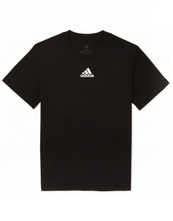 Adidas Damen Aeroready Graphic T-Shirt Top UK 12/14 Medium Schwarz