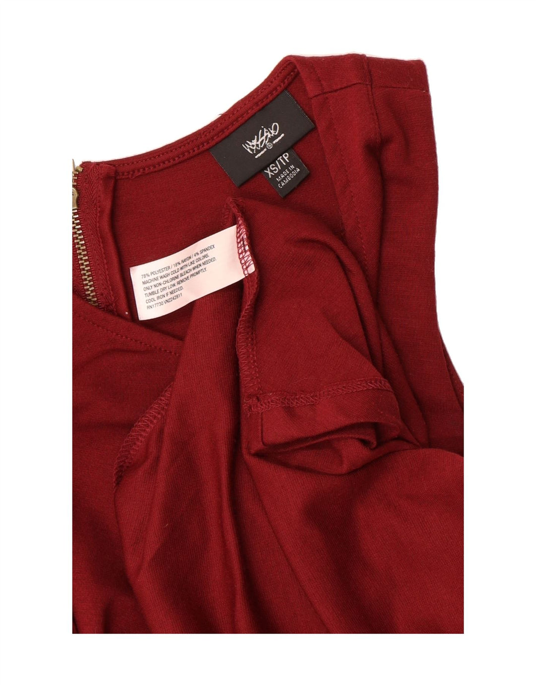 MOSSIMO Womens Sleeveless A-Line Dress UK 6 XS Red Polyester Vintage Mossimo and Second-Hand Mossimo from Messina Hembry 