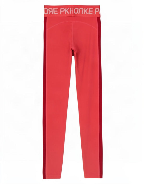 Nike Grafik-Leggings für Mädchen, 12–13 Jahre, groß, rosafarbenes Farbblock-Polyester