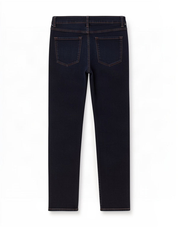 Marks & Spencer Damen Straight Jeans UK 12 Medium W30 L29 Marineblau