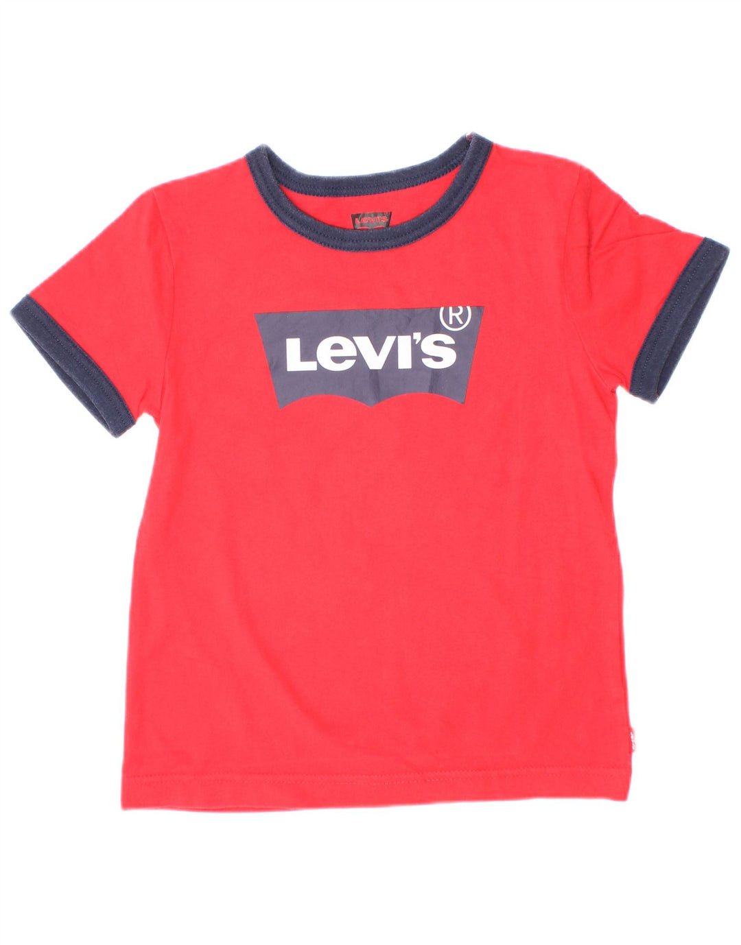 Levi's Jungen-T-Shirt mit Grafik, 3–4 Jahre, rotes Farbblock-Design