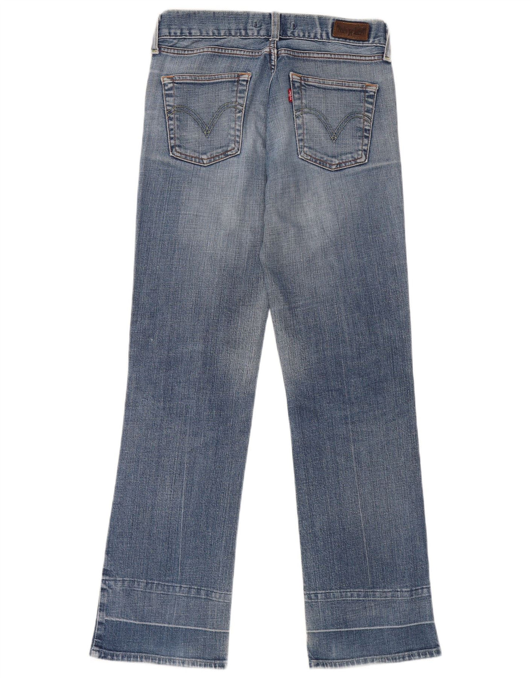 Levi's Damen Eve Square Cut Straight Jeans W30 L34 Blaue Baumwolle