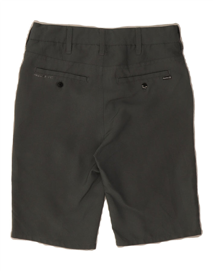 HURLEY Boys Dri Fit Chino Shorts 11-12 Years W26  Grey Polyester Vintage Hurley and Second-Hand Hurley from Messina Hembry 