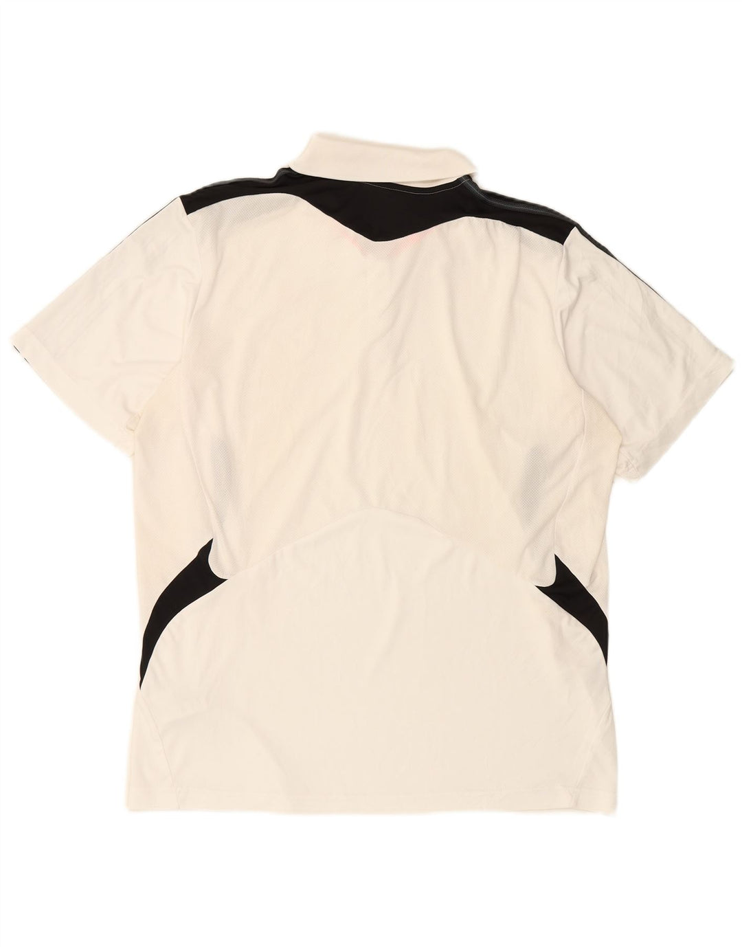 ADIDAS Herren Climacool Poloshirt XL Weiß Colourblock Polyester