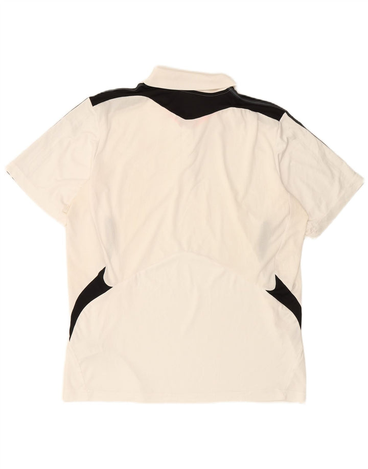 ADIDAS Herren Climacool Poloshirt XL Weiß Colourblock Polyester