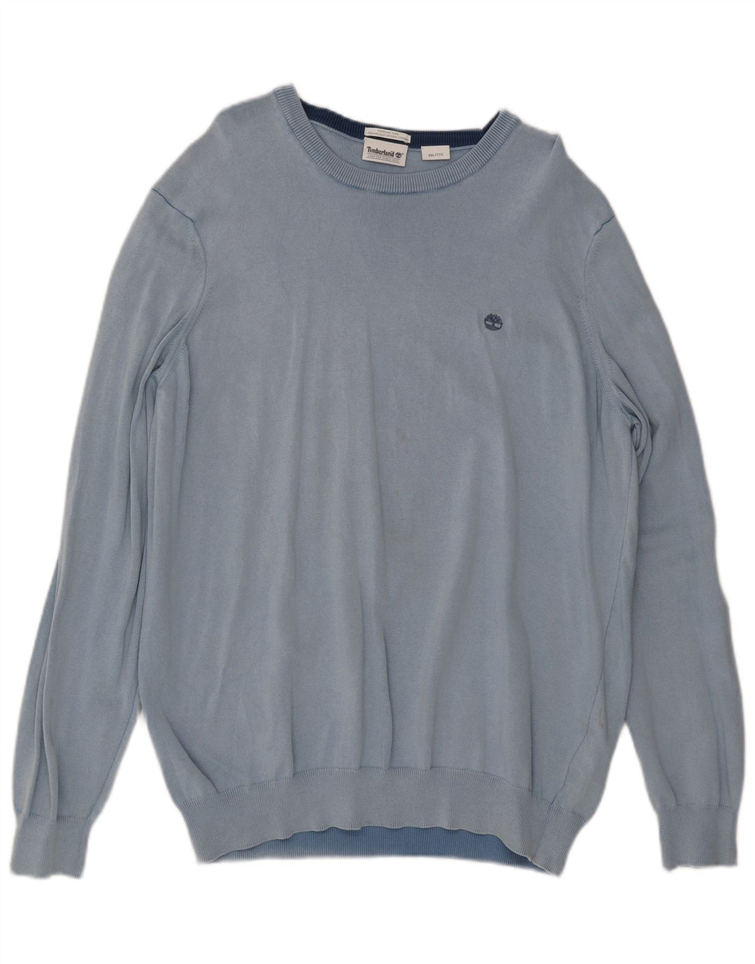 Timberland Herren-Pullover mit Rundhalsausschnitt, 2XL, blaue Baumwolle