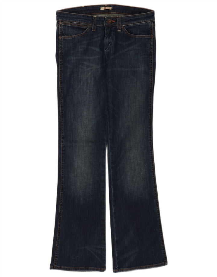 Wrangler Damen Iris Bootcut Jeans W27 L32 Marineblau Baumwolle