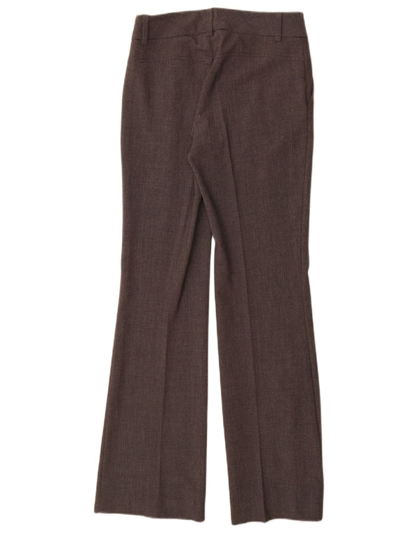 Stefanel Damen Bootcut-Anzughose EU 34 XS W28 L32 Braunes Polyester