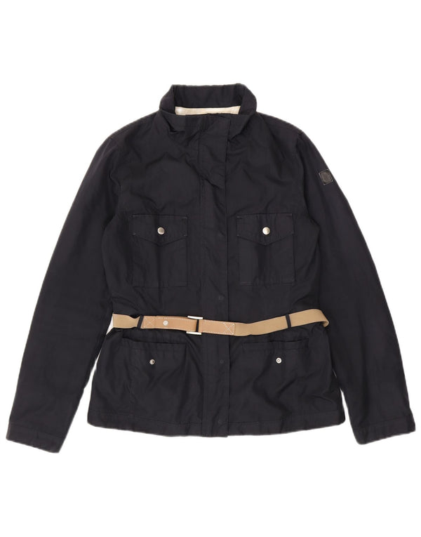 Marina Yachting Damen-Utility-Jacke IT 40 Small Marineblaues Polyester