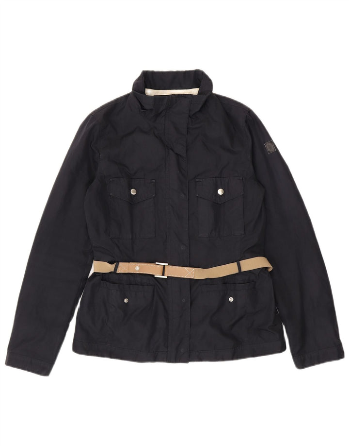 Marina Yachting Damen-Utility-Jacke IT 40 Small Marineblaues Polyester