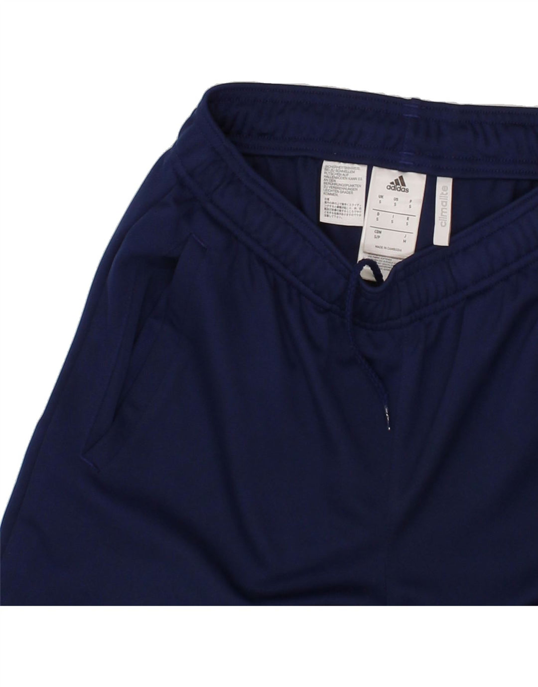 ADIDAS Mens Climalite Tracksuit Trousers Small  Navy Blue Polyester Vintage Adidas and Second-Hand Adidas from Messina Hembry 