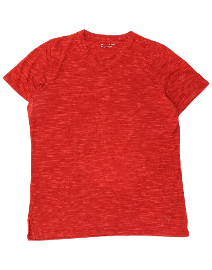 UNDER ARMOUR Herren T-Shirt Top XL Rot meliert