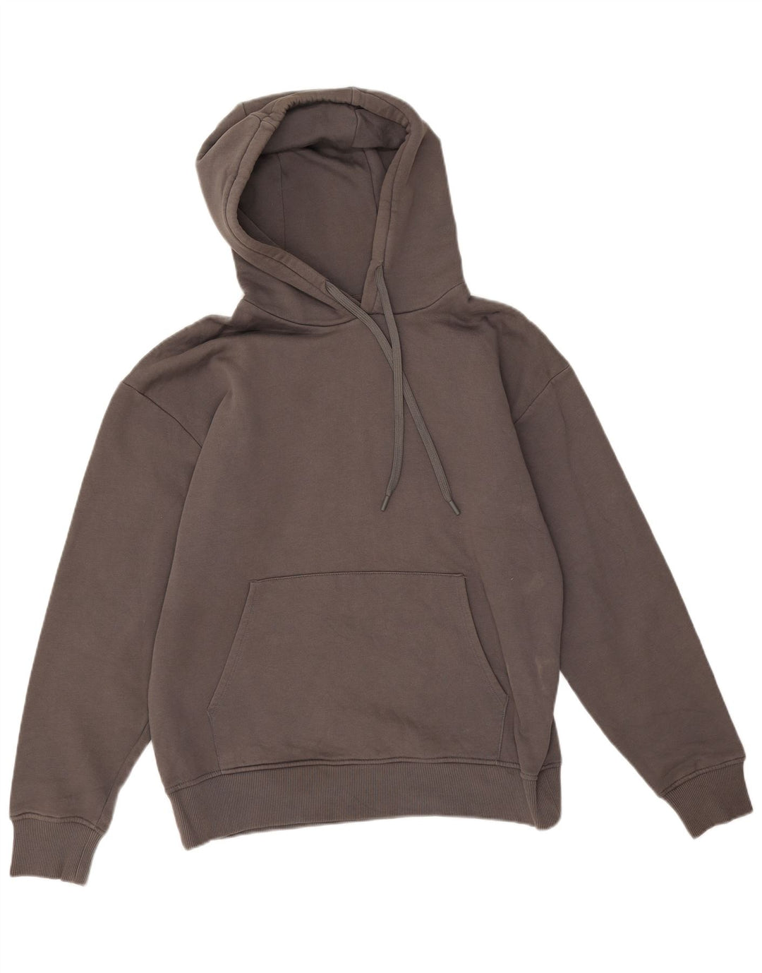 Zara Herren Kapuzenpullover aus mittelgrauer Baumwolle