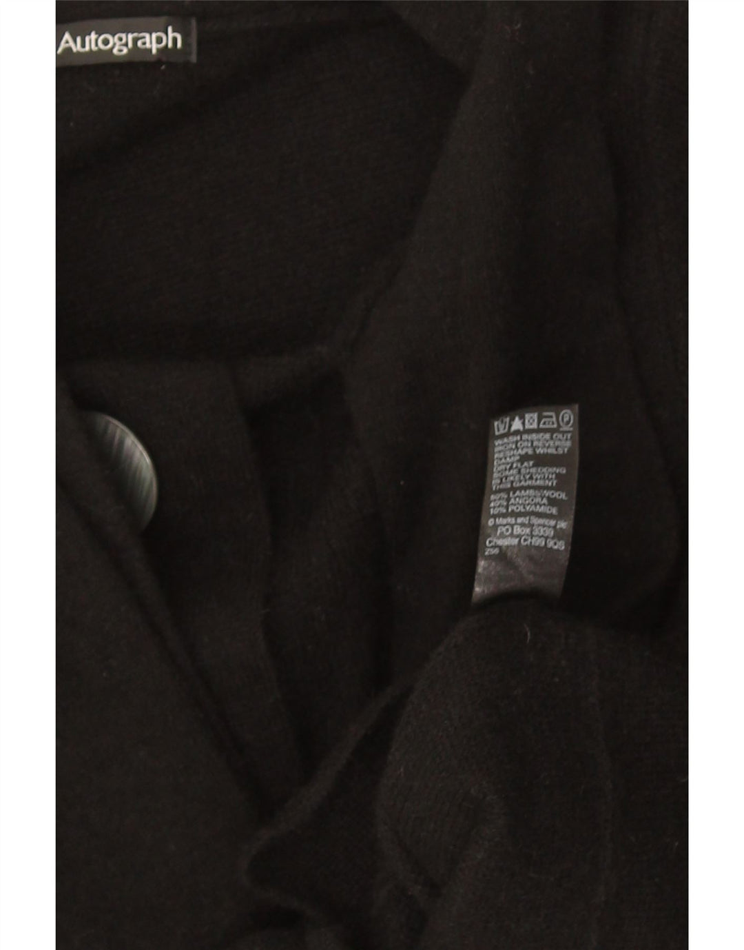 Marks & Spencer Damen Autograph Cardigan Pullover UK 10 Small Schwarz