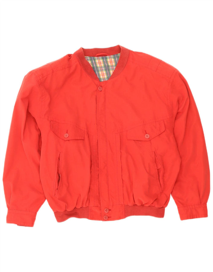 Vintage Herren Bomberjacke UK 40 Large Rot
