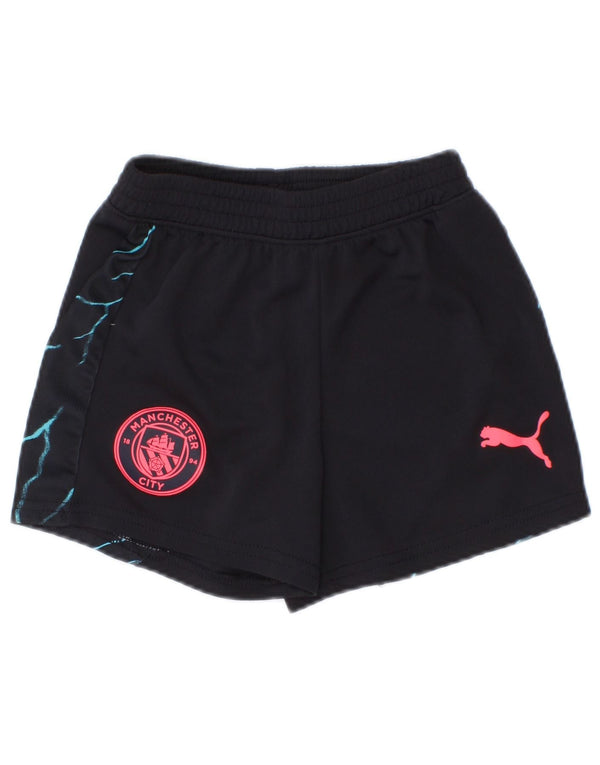 Puma Jungen Manchester City Graphic Sport Shorts 2–3 Jahre, schwarzes Polyester