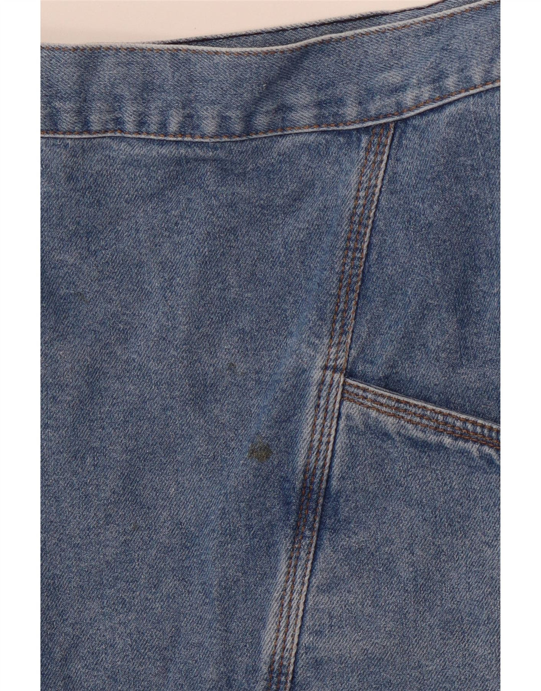 VINTAGE Damen Jeansrock W30 Mittelblau