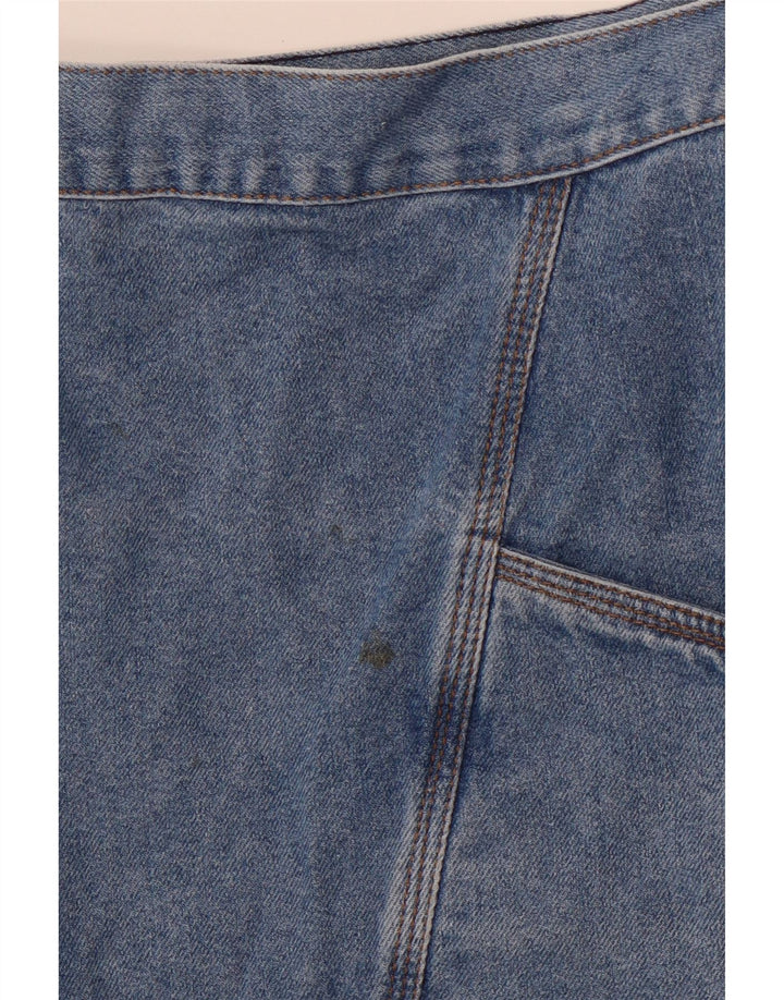 VINTAGE Damen Jeansrock W30 Mittelblau