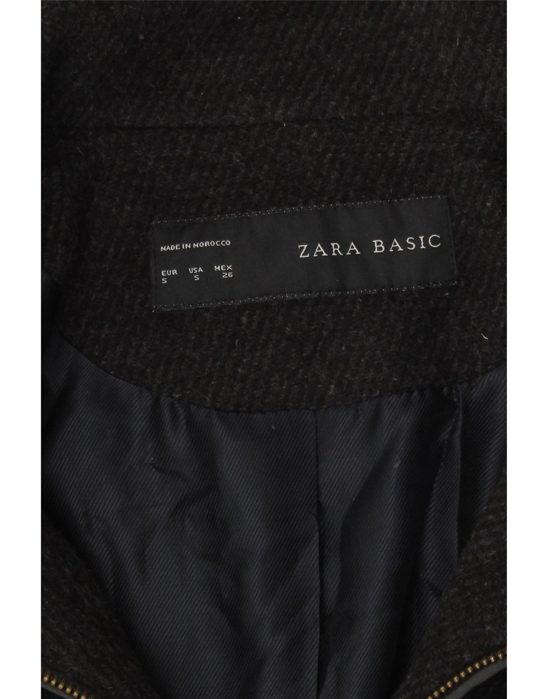 Zara Damen Mantel UK 10 Small Grau