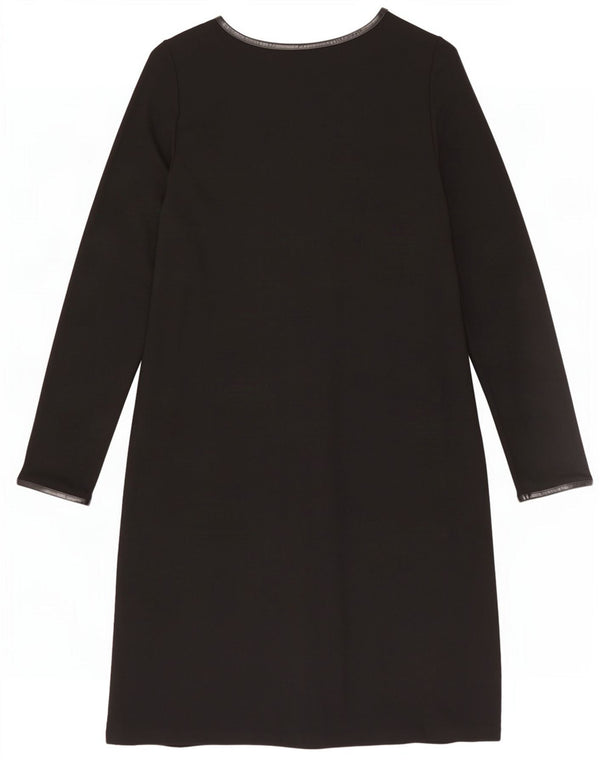 Marks & Spencer Damen-Etuikleid mit langen Ärmeln, Gr. 16, Schwarz